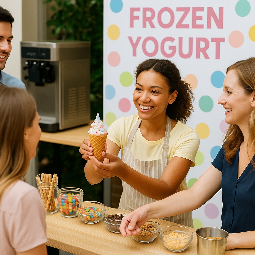 Animation bar a glaces frozen yogurt salons evenements｜Veymont