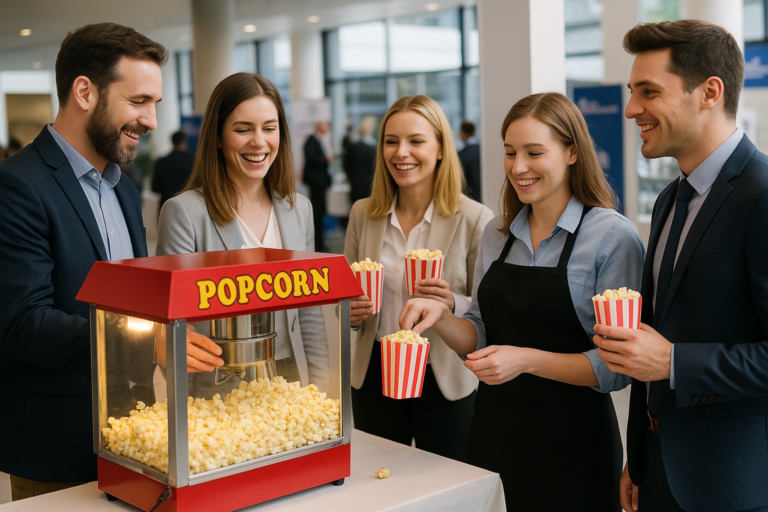 Animation popcorn pop corn salon evenement entreprise events｜Veymont