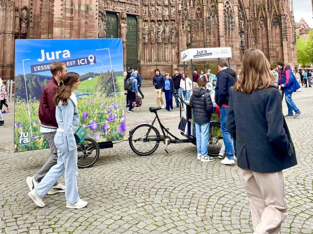 Jura Tourisme communication Strasbourg - publicite activation ooh agence street marketing strasbourg | Veymont