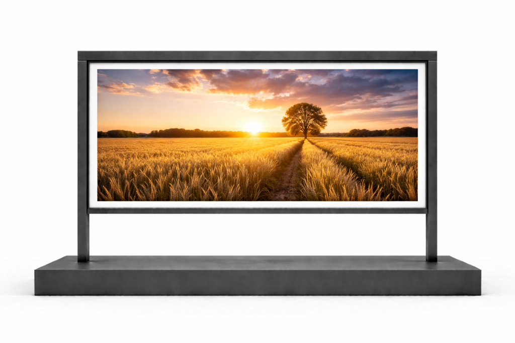 totem exposition exterieur expo photo sur pied sur mesure｜veymont